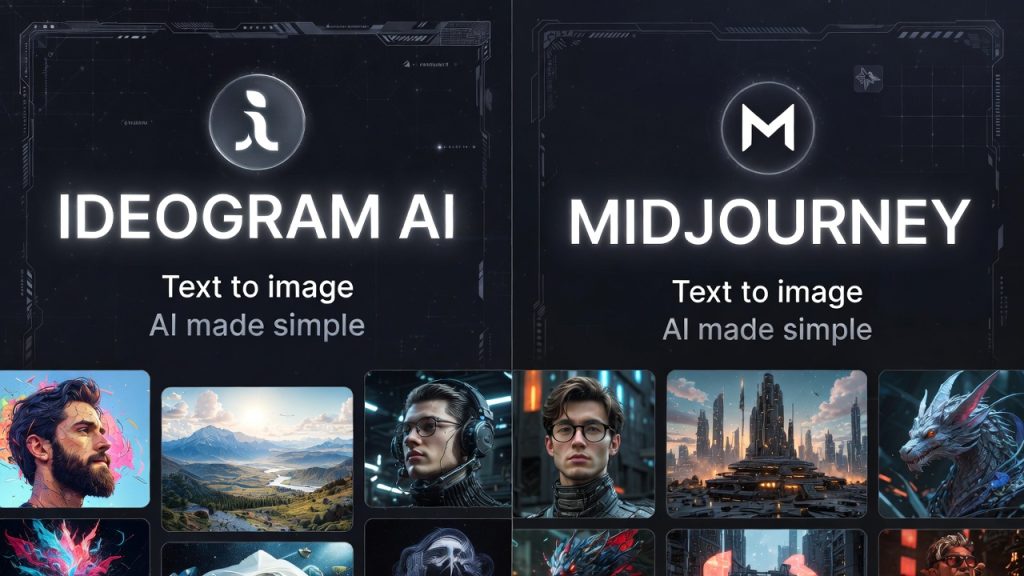 Comparaison entre Ideogram AI et Midjourney, deux générateurs d’images par intelligence artificielle