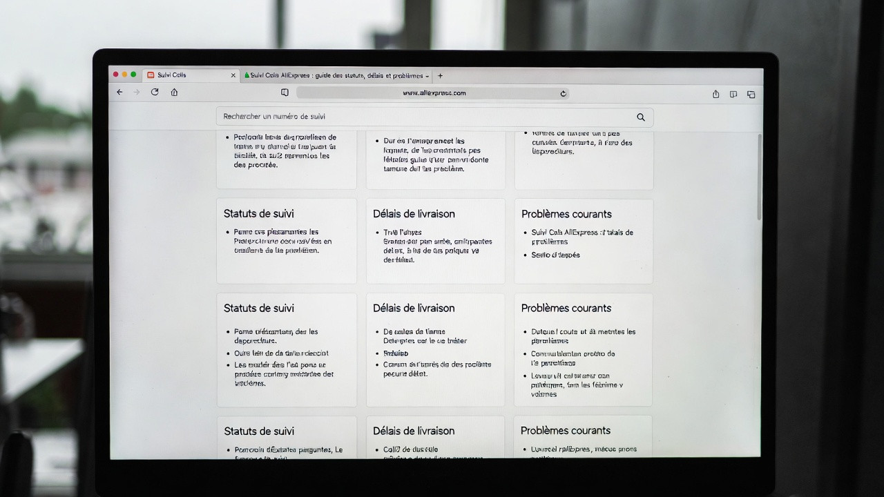 Suivi Colis AliExpress : guide des statuts, délais et problèmes
