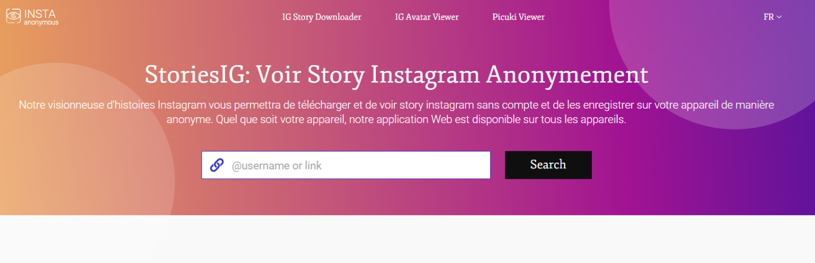 StoriesIG : Voir et télécharger les stories Instagram anonymement